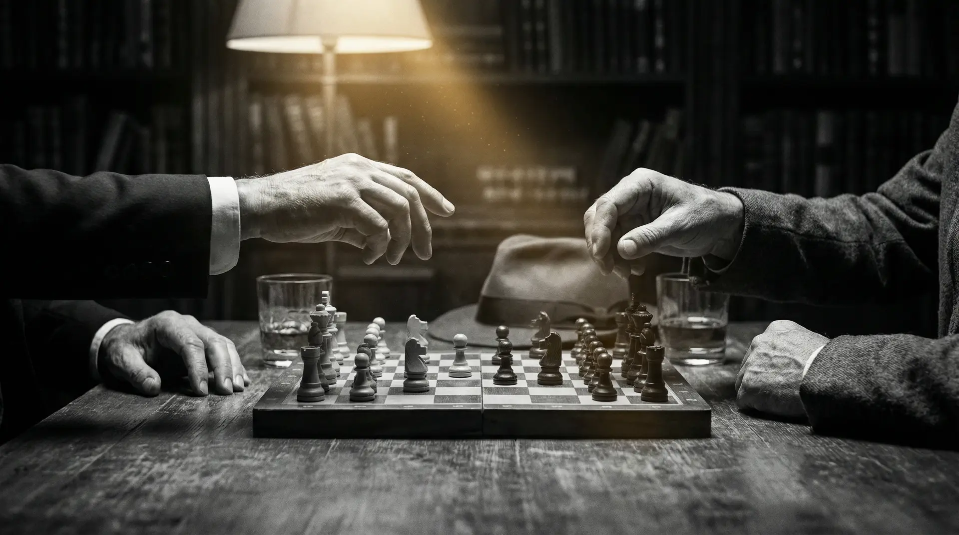 刺客伍六七第四季樱花 艺术探索系列 - 非线性叙事，棋盘上的对弈象征命运的交错